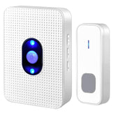 Wireless Doorbell ,Waterproof Door Chime Kit with 1 Push Button,1 Plug-in Receiver,55 Melodies ,5 Level Volume,Night Light and LED Indicator Operating at 1000ft for Home Office